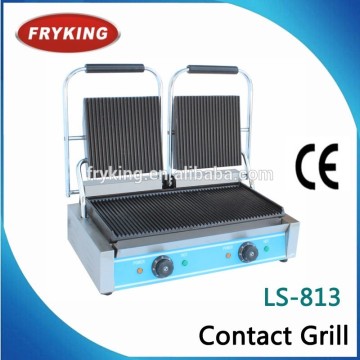 Double plates counter top panini grill /contact grill/panini grill