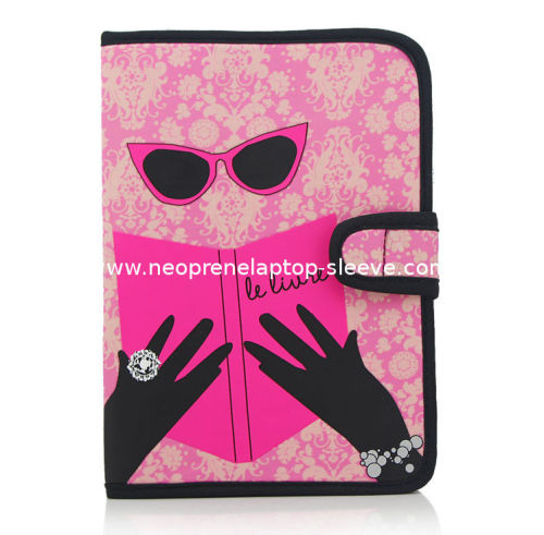 Monogrammed Neoprene Tablet Pc Sleeve 10" Magnetic Waterproof , Handheld Type