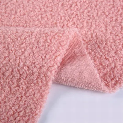 Fashion thermal textiles teddy plush flannels fabric