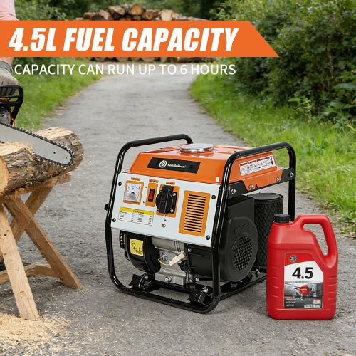 Generador inversor para camping de marco abierto portátil de 1500 W