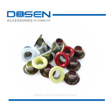 Colorful Metal Looped Shaped Shiny Painted Self-Piercing Grommets Eyelets Studs for Shoes Clothes Leather Canvas Garments