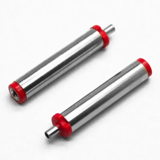 Latest 3.5mm x 1.35mm DC power plug flat end red plastic