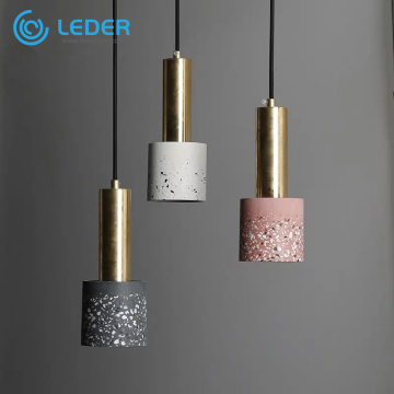 Lampes suspendues en béton LEDER pour chambre à coucher