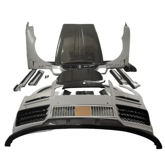 M style high quality dry carbon fiber car front bumper rear bumper hood fender rear spoiler for Rolls Royce Cullinan body kit