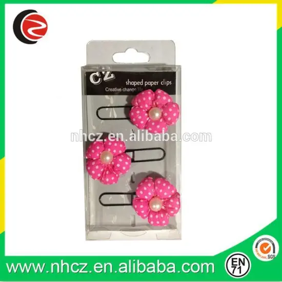 Red Flower Fancy Book Clips