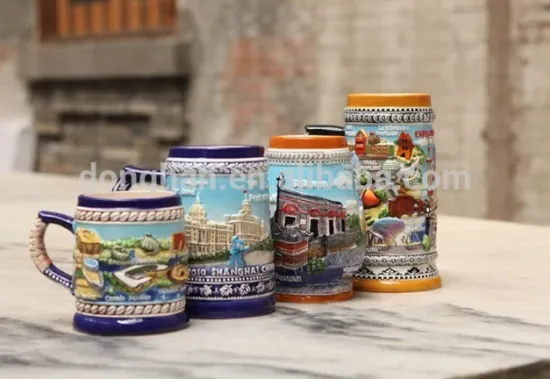 porcelain beer mug royal style made in china factory directly,