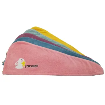 Wholesale Super Absorbent Quick Dry Hair Towel Wrap with Coral Fleece and Embroidered Logo