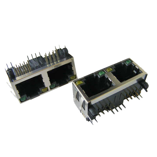 Full Shielded RJ45 Ethernet Jack 1X2P