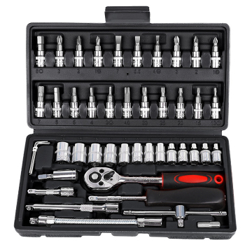 46-Piece High-Configuration Customizable Auto Repair Tool Socket Set with Hardware Tools