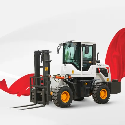 China Off-road Forklift And Loading Rough Terrain Diesel Forklift Trucks 5 ton forklifts