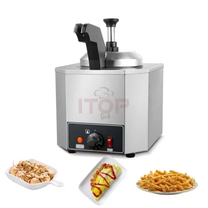 Commercial Nacho Cheese and Chocolate Warmer Machine Hot Fudge Dispenser