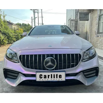 Auto W213 GT Grille Upgrade with Camera Hole for Mercedes Benz W213 E Class 2016-2019