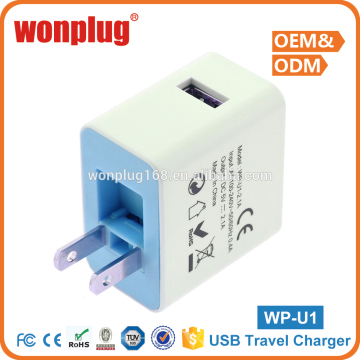 America us wall charger mobile phone usb charger wall socket CE Rosh certificate approved