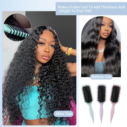 Nylon Bristle Air Cushion Comb for Wavy Hair