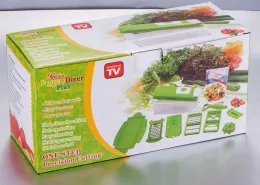 As Seen On TV Genius Nicer Dicer Plus Vegetable Slicer Set Salad Maker