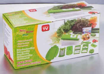 As Seen On TV Genius Nicer Dicer Plus Vegetable Slicer Set Salad Maker