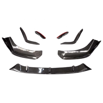 AE Style Carbon Fiber Body Kit: Enhance Your Audi A7 or S7 with a Sleek Front Lip and Canards, 2019-2023 Models