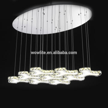 9L LED Pendant Light with crystal lamp D1742-9