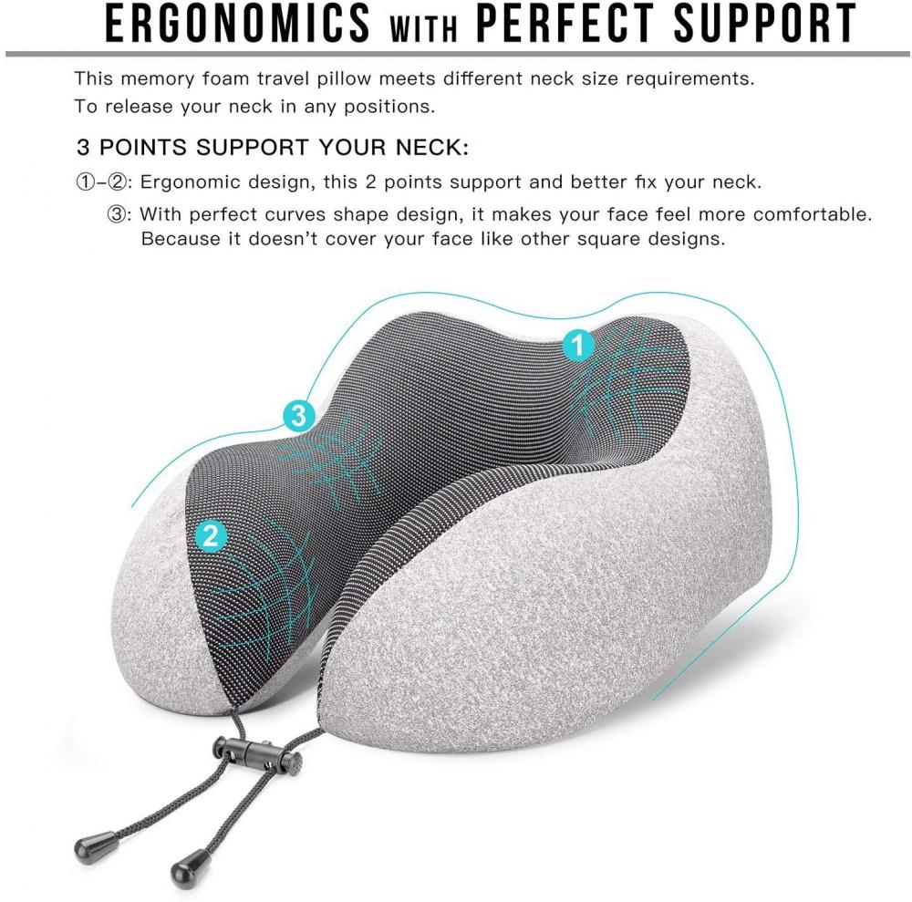 Curved Memory Foam Pillow