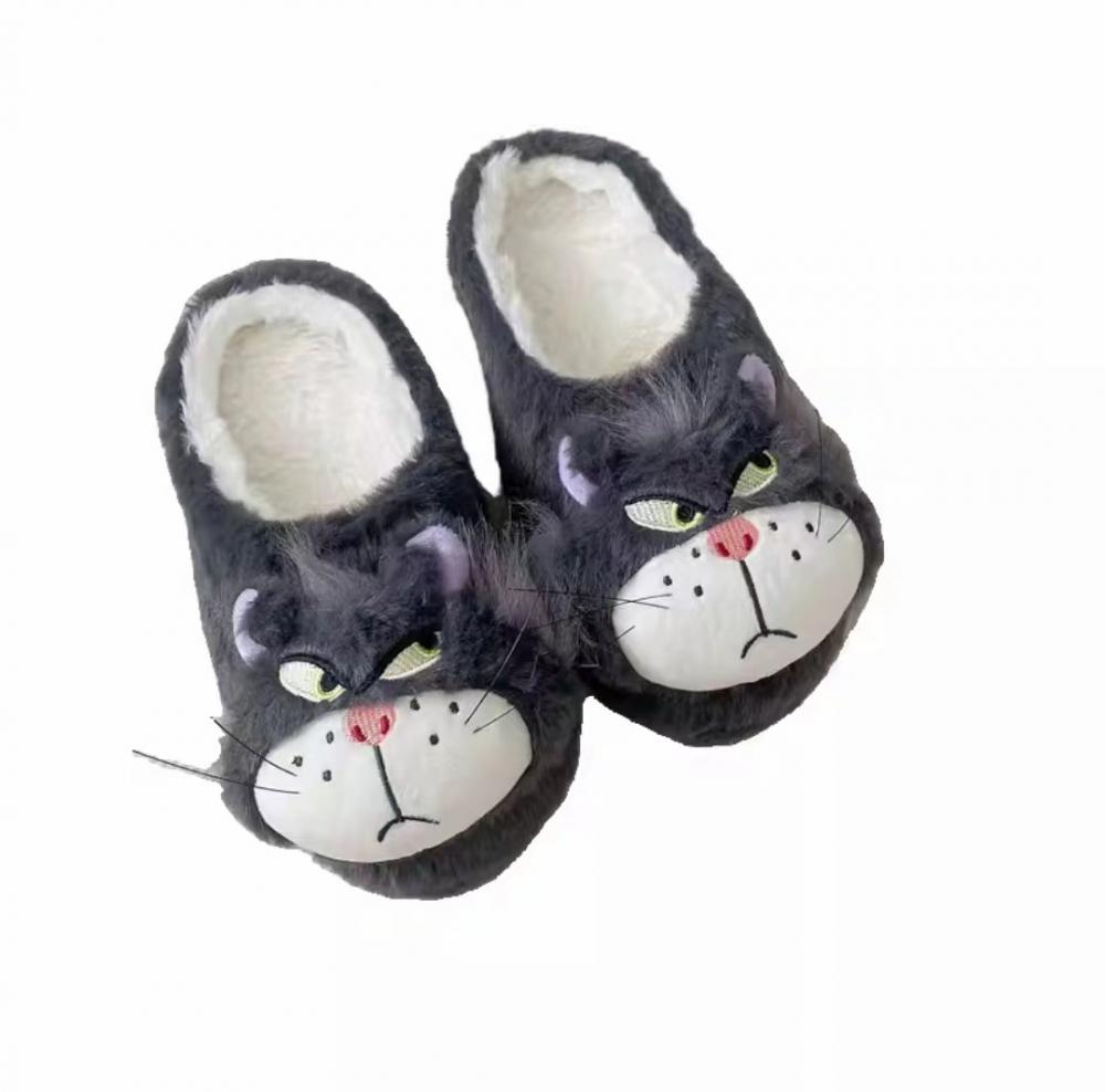 Cartoon Lúcifer Cat Slippers de piso interno