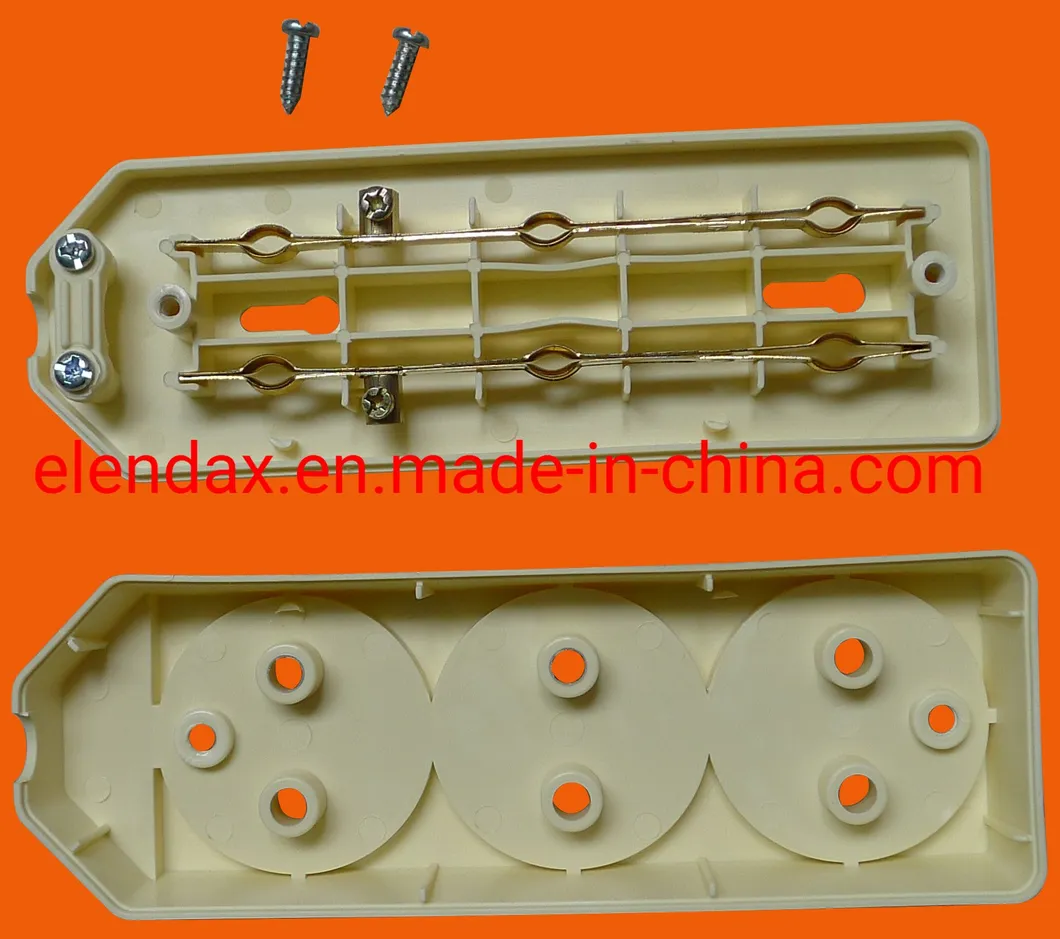 4-контактная удлинительная розетка европейского типа с заземлением (E5004E)