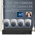 8 saluran sistem kamera CCTV 4mp