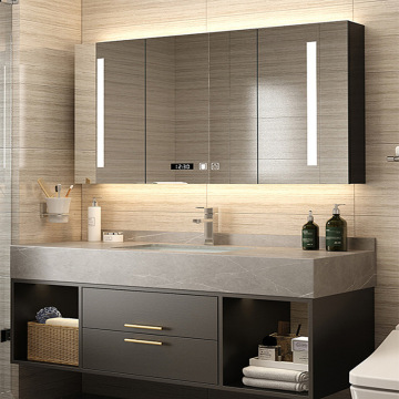 Lastest Design Bathroom Double Basin Vanity Cabinet