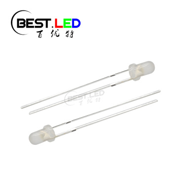 3 mm izkliedēts zils LED 460NM 465NM Piena objektīvs