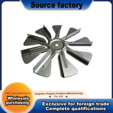 Металічная лопасць вентылятара бытавой тэхнікі