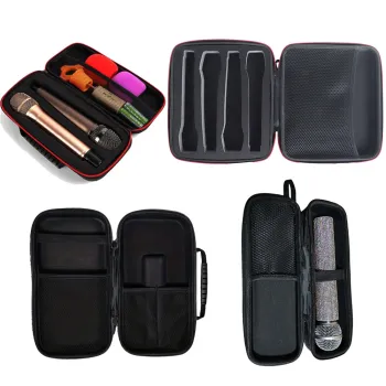 Professional Microphone Protection: Waterproof & Shockproof Portable Storage Box for Wireless and Wired Microphones