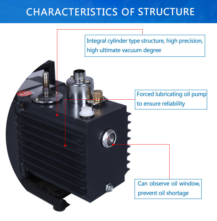 Laboratory electric rotary vane vacuum pump.