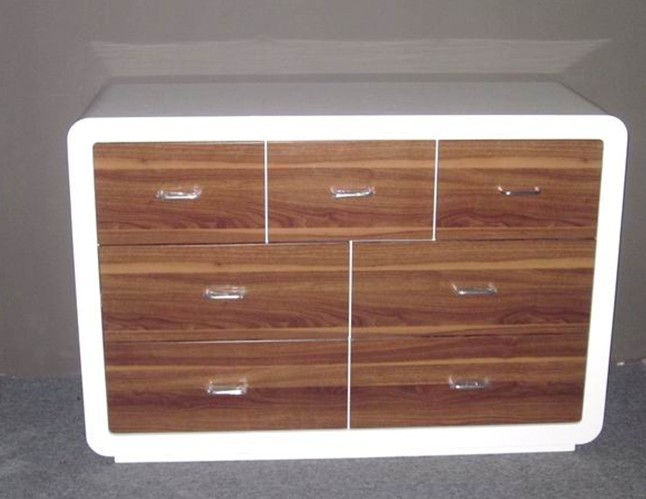 Contemporary white high gloss sideboard