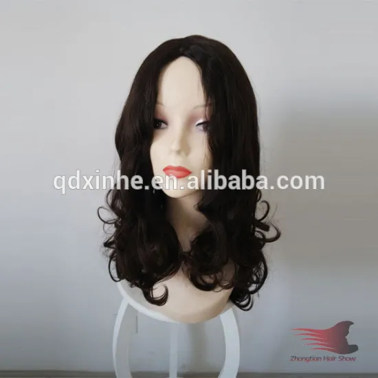 26'' #2 virgin unpocessed Mongolian human Hair Jewish long wavy kosher wig