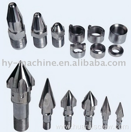 Screw and barrel accessories for extruder machine