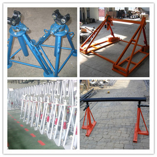 Cable drum trestles, made of cast iron,Jack towers