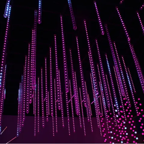 3D tube light decoration