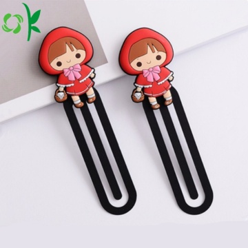 Popular Cartoon Silicone Bookmark for Book