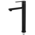 Sobre el contador Washbasin Matte Black Basin grifo