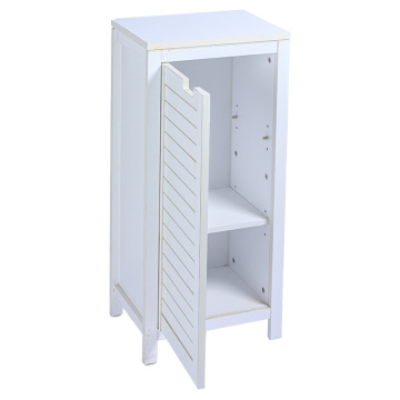 White single door storage cabinet
