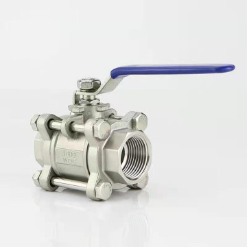 Quality Control Three-Piece Ball Valve with Internal Thread for Steam and Water in Industrial Manual Valves