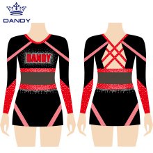 Custom cheer leotard top and skirt