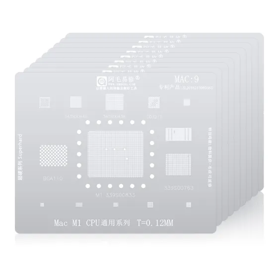 Tin-planted Stencil for Apple MacBook Series/MAC Laptops SSD DDR BGA Reballing