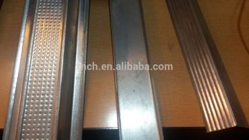 Galvanized metal furring channel for ceiling