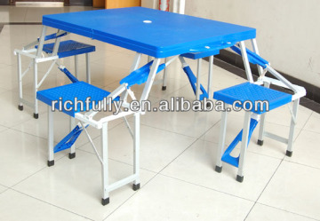 Best Price Outdoor ABS Plastic Folding Table and Chairs in 4 direction