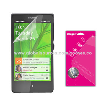 Matte Screen Protector and Package for Nokia X+, Anti-fingerprint, Anti-glare, OEM/ODM Orders