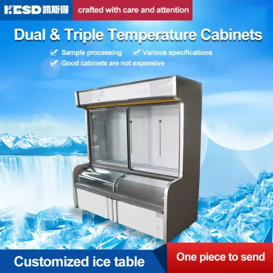 Supermarket Three Glass Doors Fridge Refrigerator and Stand Display Freezer