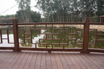 outdoor carbonized solid bamboo house