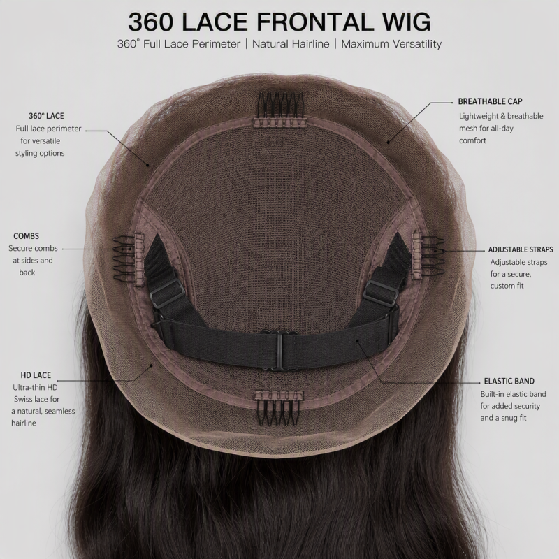 360 Lace Frontal Wig Human Hair