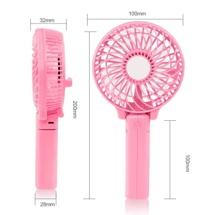 Air Conditioning Cooling Foldable Fan USB Rechargeable Fan