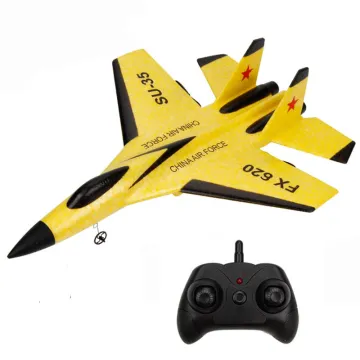 Flytec SU35 Airplane: An LED Illuminated EPP Foam RC Glider Aircraft Model with Remote Radio Control and RTF Technology